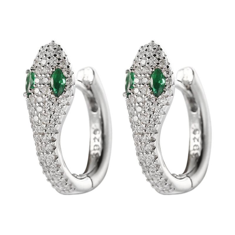 Sterling Silver Design Earrings - WOMONA.COM