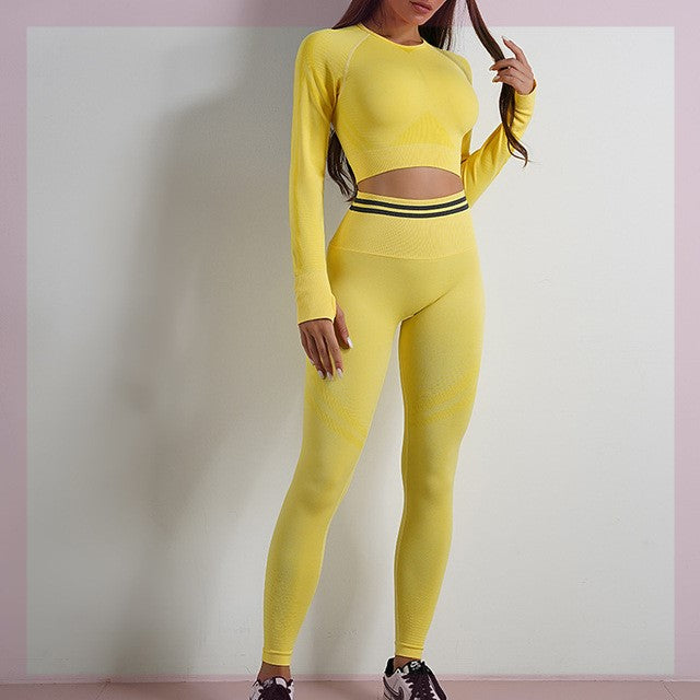 Seamless Sports Set For Women Workout Outfit - WOMONA.COM