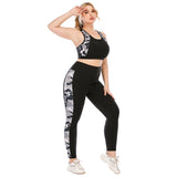 Workout Clothes Suit Plus Size Yoga Clothes - WOMONA.COM