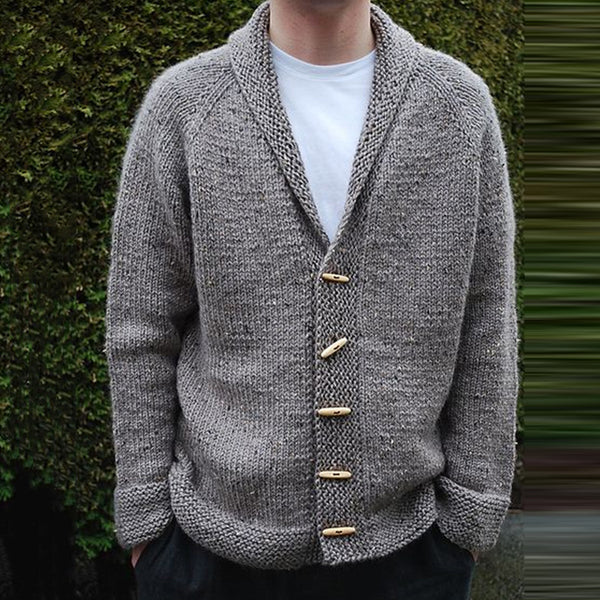 Sweater Men's Long-sleeved Knitted Cardigan - WOMONA.COM