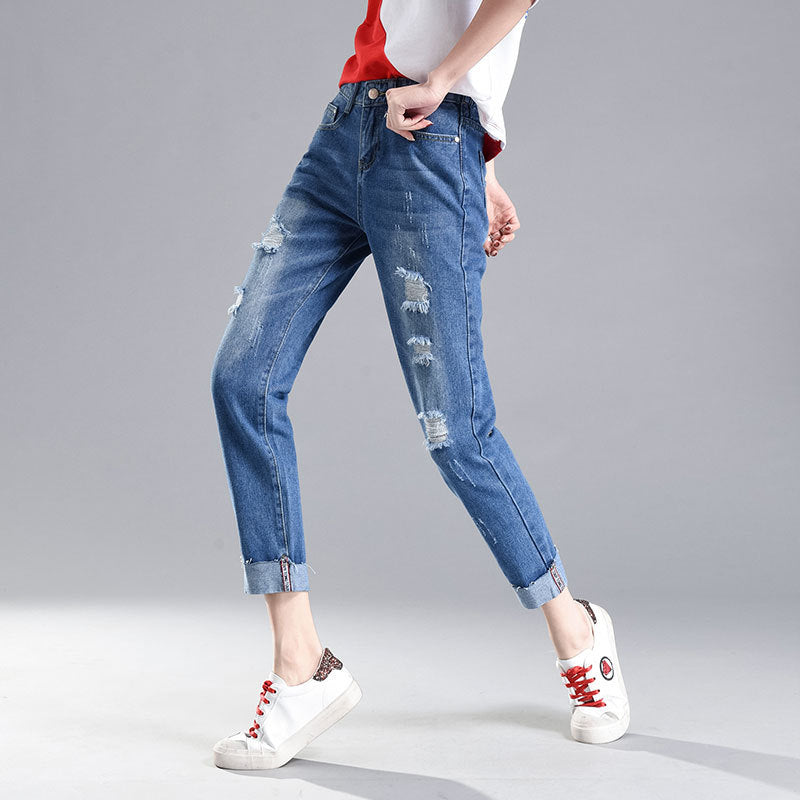 Ripped Jeans Summer New Style - WOMONA.COM
