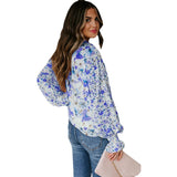 Floral Sleeve Top Women - WOMONA.COM