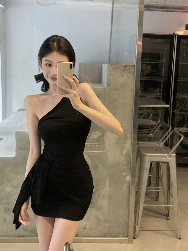 Black Sleeveless Sexy Dress - WOMONA.COM