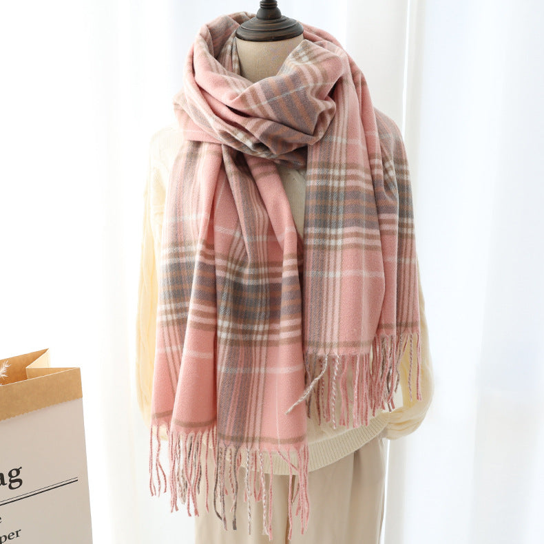 Thick Warm Long Shawl Scarf - WOMONA.COM