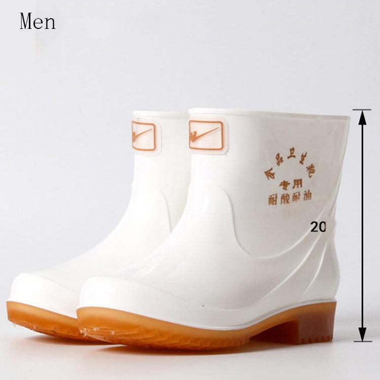 Short White Rain Boots For Men - WOMONA.COM
