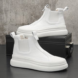 Winter Velvet Trend Thick Bottom White Boots Men - WOMONA.COM