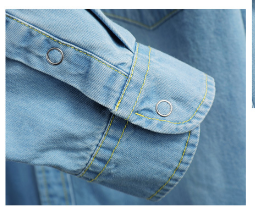 Summer Denim Shirt Men - WOMONA.COM