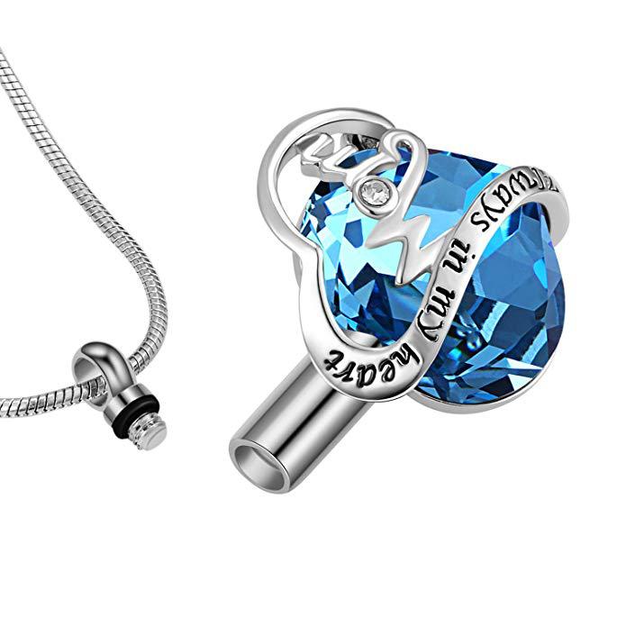Crystal Necklace Commemorates Loved - WOMONA.COM