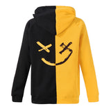 Casual fashion color-blocking smiley sweater - WOMONA.COM