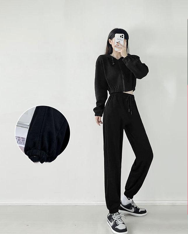 Thin Straight Wide-leg Pants - WOMONA.COM