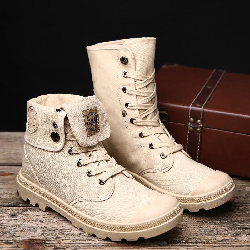 Canvas beach boots Martin boots - WOMONA.COM