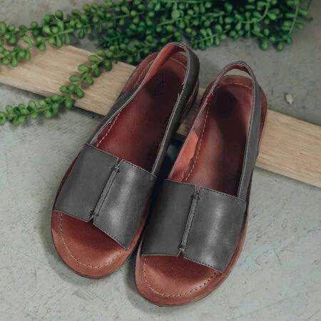Flat Fish Mouth Comfortable Sandals - WOMONA.COM