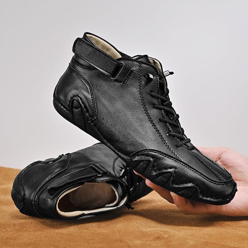 Velcron Fashion Lace-up Sneakers - WOMONA.COM