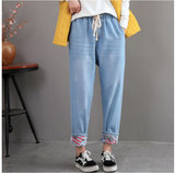 Holes And Small Feet Trousers - WOMONA.COM
