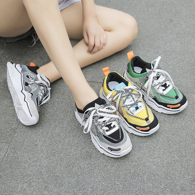 Heighten colorful sneakers - WOMONA.COM