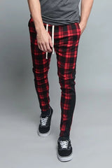 Casual Plaid Flower Pants Trend Men - WOMONA.COM