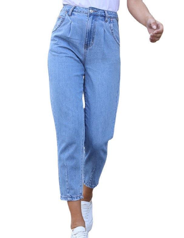 Casual Denim Trousers - WOMONA.COM