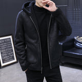 Fur One-piece Hooded Coat Fleece Jacket - WOMONA.COM