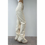 High-waisted Mopping Jeans - WOMONA.COM