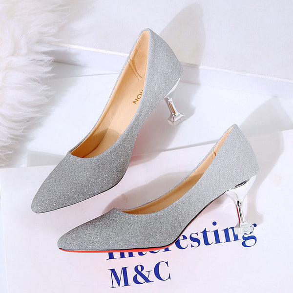 Gradient Sexy Pointed French Pumps - WOMONA.COM