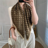 Leopard Twill Scarf - WOMONA.COM