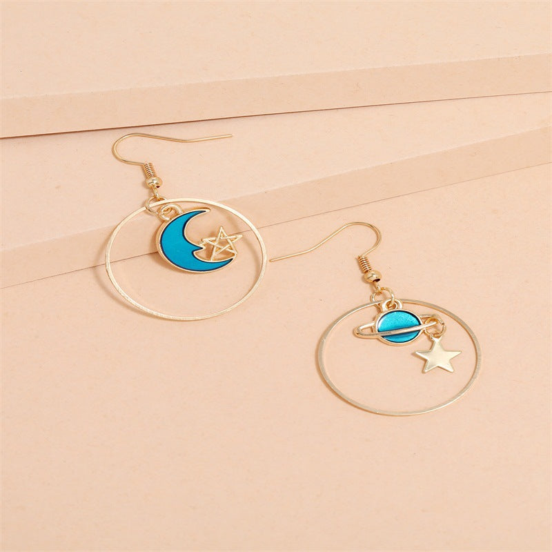 Fashion Planet Asymmetrical Earrings - WOMONA.COM