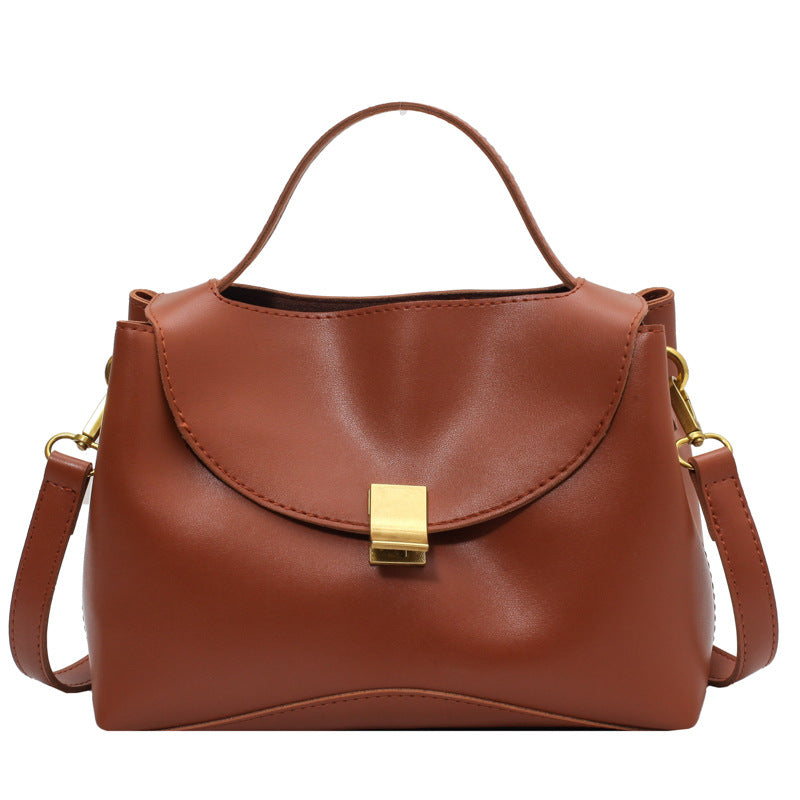 Fashion Leather Flap Bag - WOMONA.COM