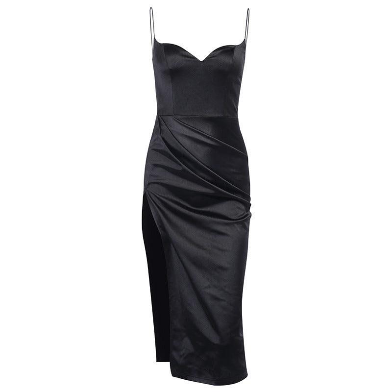 peach heart slim dress - WOMONA.COM