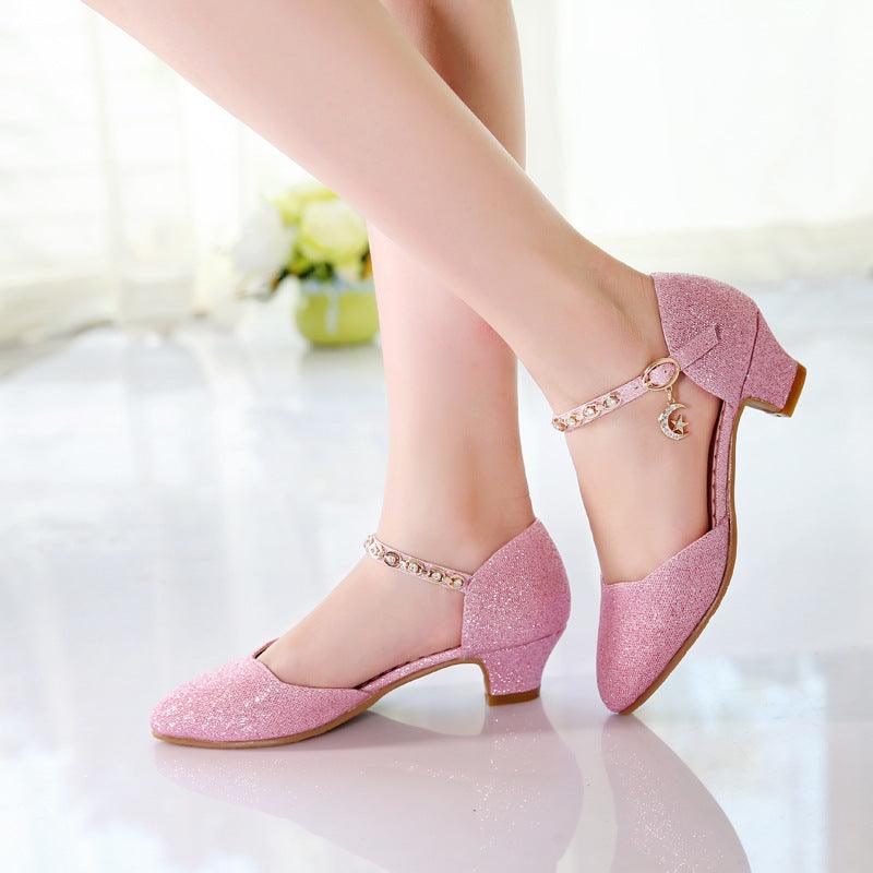 Girls' Silver Princess Heels