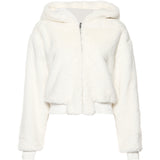 Short plush coat loose hooded top - WOMONA.COM