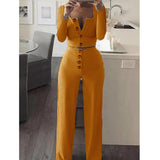 Slim Buttoned Casual Suit For Women - WOMONA.COM