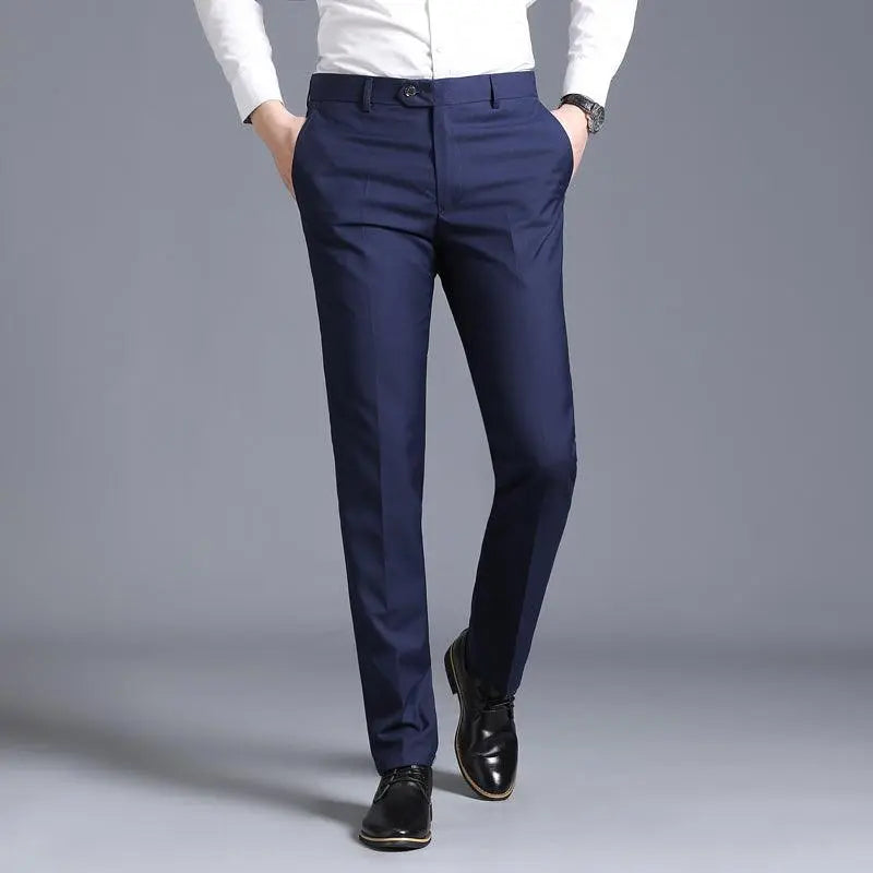 Casual straight suit pants - WOMONA.COM