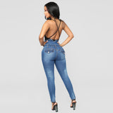 long pencil plus size women's jeans - WOMONA.COM