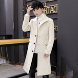 Mid-length Trench Coat Men's - WOMONA.COM