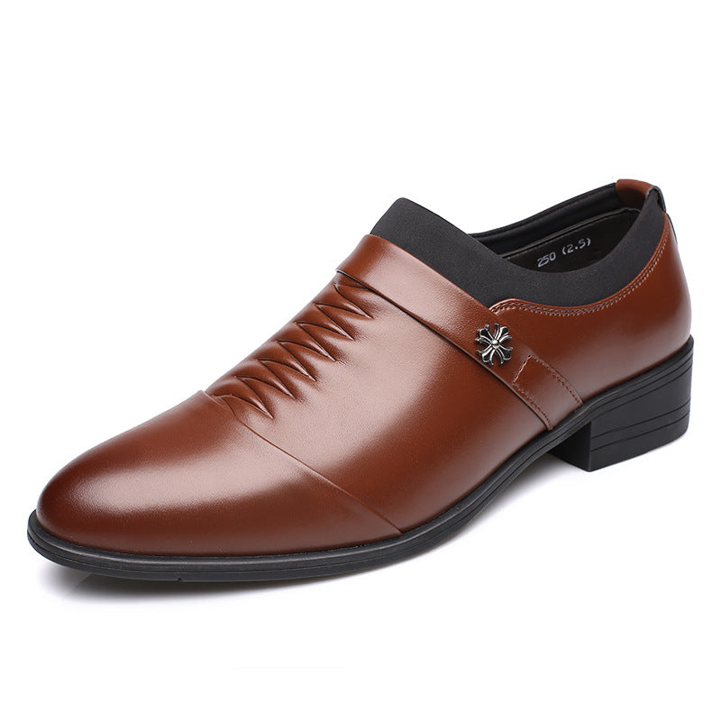 Fashion formal business men's leather shoes - WOMONA.COM