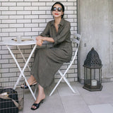 New style cotton shirt dress - WOMONA.COM