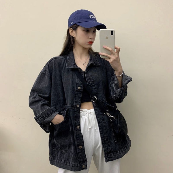 Denim Jacket Loose And Versatile - WOMONA.COM