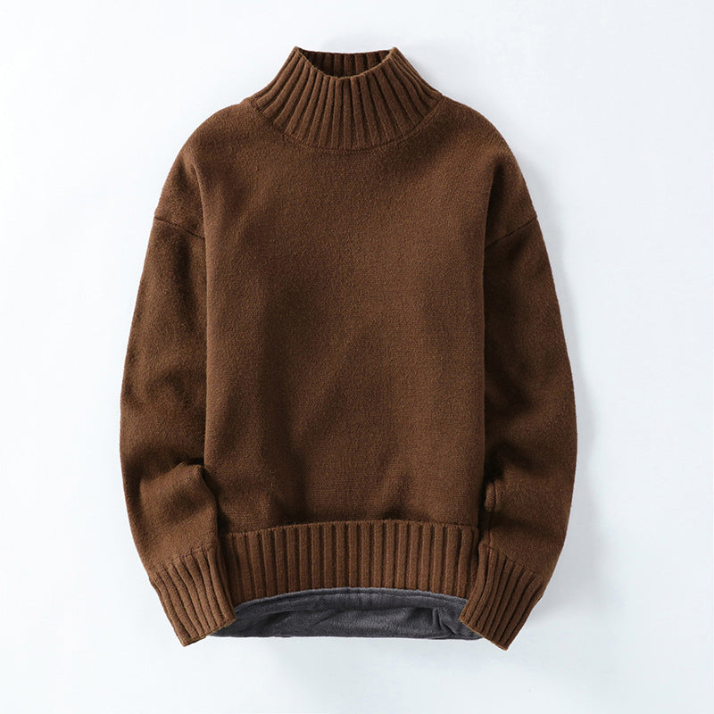 High Neck Men's Sweater - WOMONA.COM