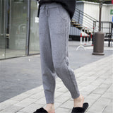 Knitted Harem Pants Fashion - WOMONA.COM