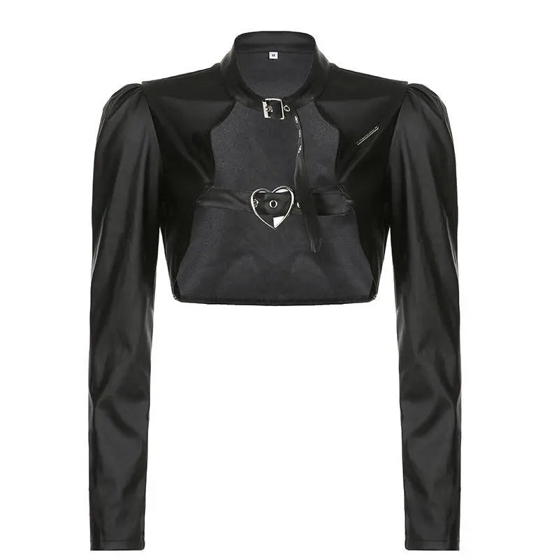 Street Leather Jacket - WOMONA.COM