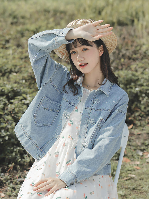 All-match Casual Denim Jacket - WOMONA.COM