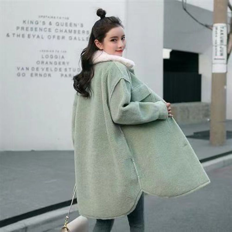 Mid-length Woolen Coat - WOMONA.COM