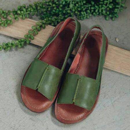 Flat Fish Mouth Comfortable Sandals - WOMONA.COM