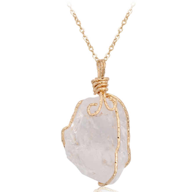 Natural stone pendant - WOMONA.COM