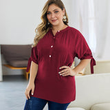 Plus size fashion t-shirt - WOMONA.COM