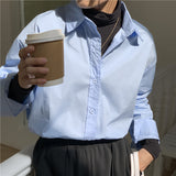 Casual Shirts Long-sleeved Temperament - WOMONA.COM