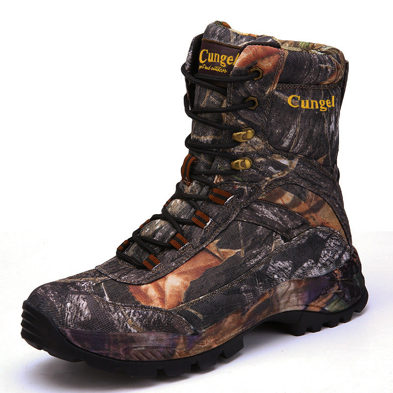 High-top camouflage shoes for men - WOMONA.COM