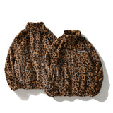 Leopard Print Long Sleeve Jacket - WOMONA.COM