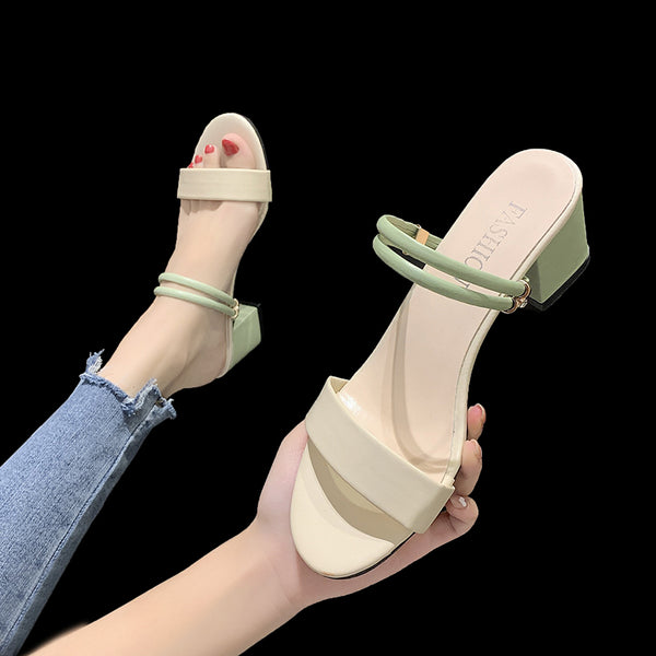 Wind Fashion Two-wear Slippers - WOMONA.COM