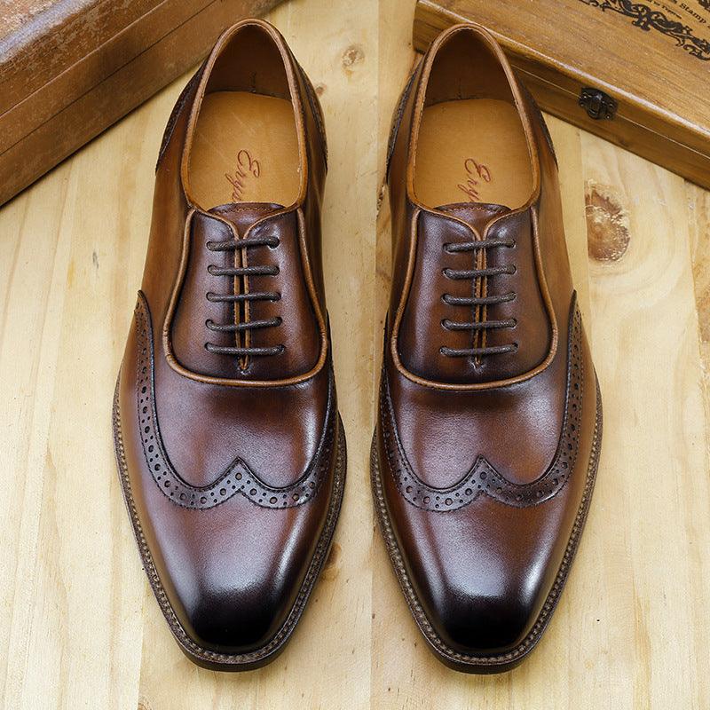 Broch Business Men's Formal Shoes - WOMONA.COM